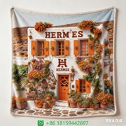 Hermes Throw Blankets